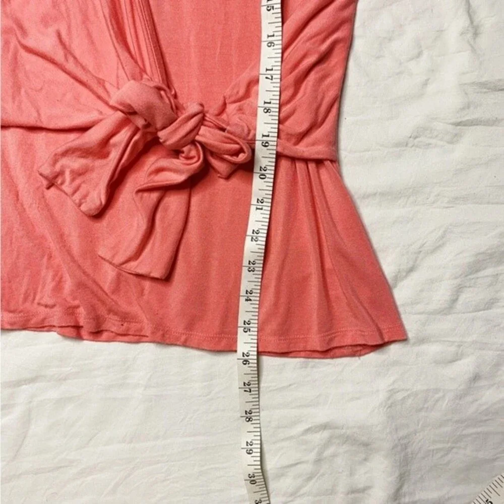 Vince Camuto Cool Melon Tie Front Balletcore Sleeveless Top Size Medium